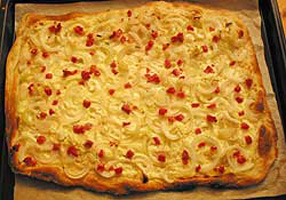 Elsässer Flammkuchen