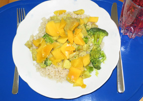 Fisch mit Mango