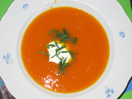 Kürbis-Orangensuppe