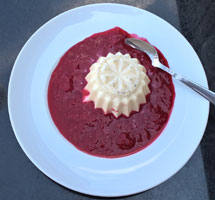 Panna Cotta mit Himbeersauce